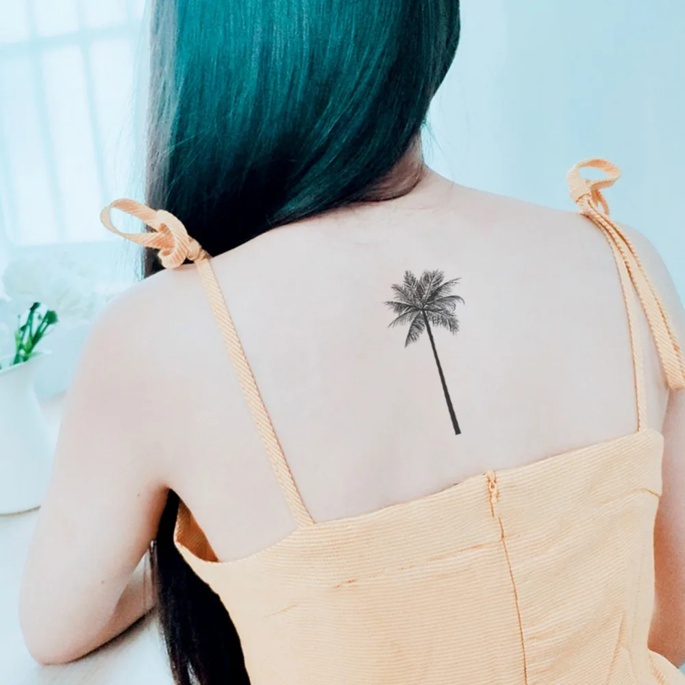 شجرة للماء المؤقتة الوشم ملصق وهمية الوشم الجسم الفن الجمال فلاش Tatuagem الوشم Temporarles للنساء T-038
