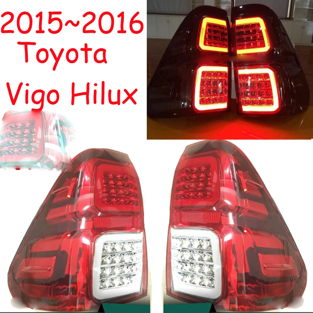 Hilux vigo фонарь, 2015 ~ 2016 год, светодиодный, Бесплатная доставка! prado, Vios, Corolla, Hiace, Тундра, Сиена, Yaris; hilux vigo задние лампы