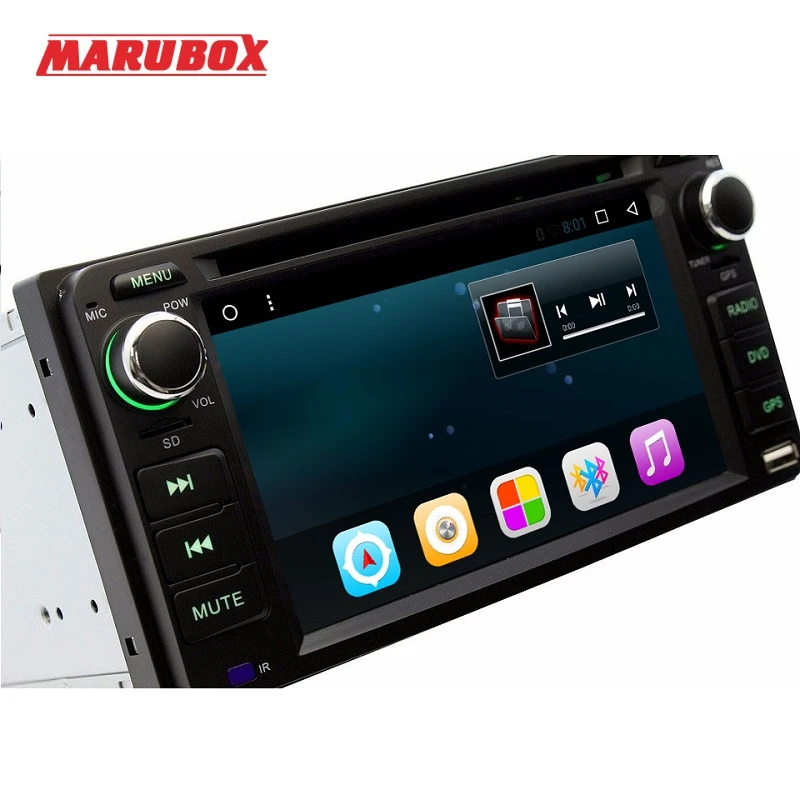 MARUBOX 6A100DT3 четырехъядерный Android 7 1 автомобильный DVD GPS Радио для Toyota универсальный