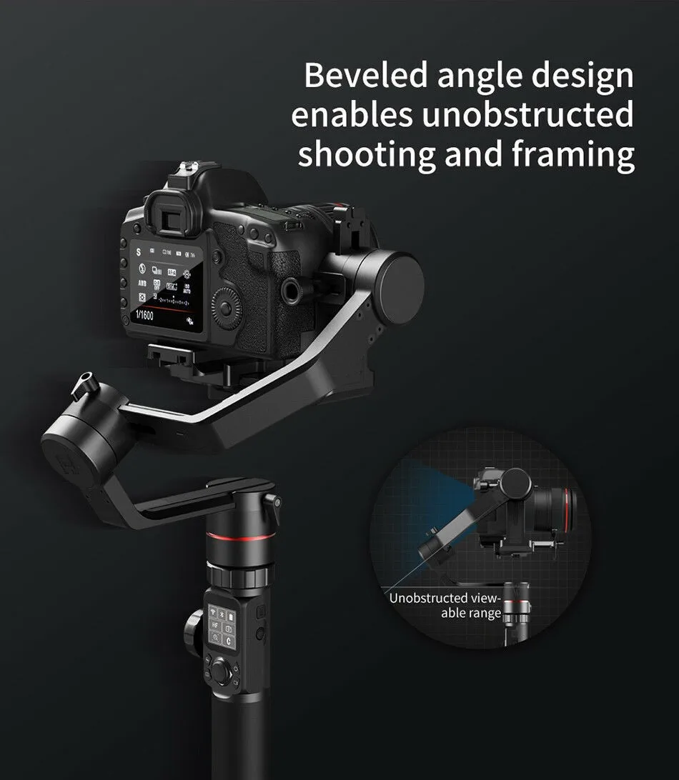 AK4000 3-осевой ручной шарнирный стабилизатор для камеры GoPro для Камера sony α7 α9 Cannon Nikon Полезная нагрузка 4 кг