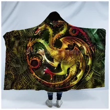 Plstar Cosmos одеяло с капюшоном с изображением Игры престолов, одеяло с 3D принтом, переносное одеяло для взрослых, мужчин и женщин, одеяло style11
