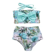 Детский купальник летние лямки для купальников трусы с низкой талией купальник для девочек