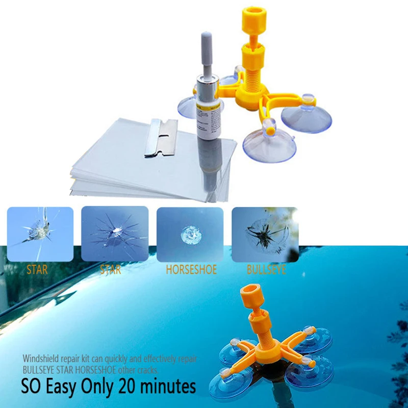

DIY Car Windshield Repair Tool For VW Polo Golf 4 7 5 6 Passat B6 B5 T5 T4 Caddy Ford Focus 2 3 Fiesta Skoda Octavia Fabia Rapid