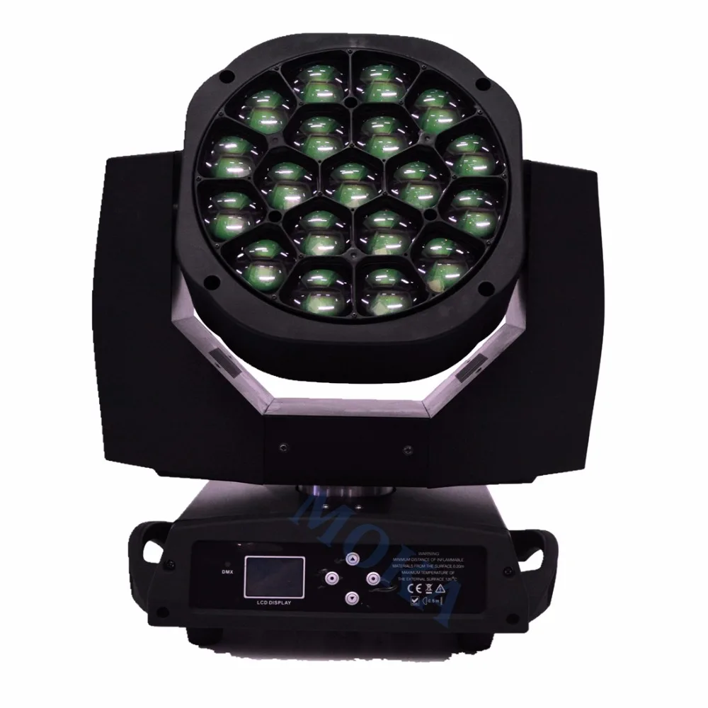 Светодиодный светильник Rgbw Zoom 19x15W Bee Eye Moving Head Light с футляром для полета|moving head