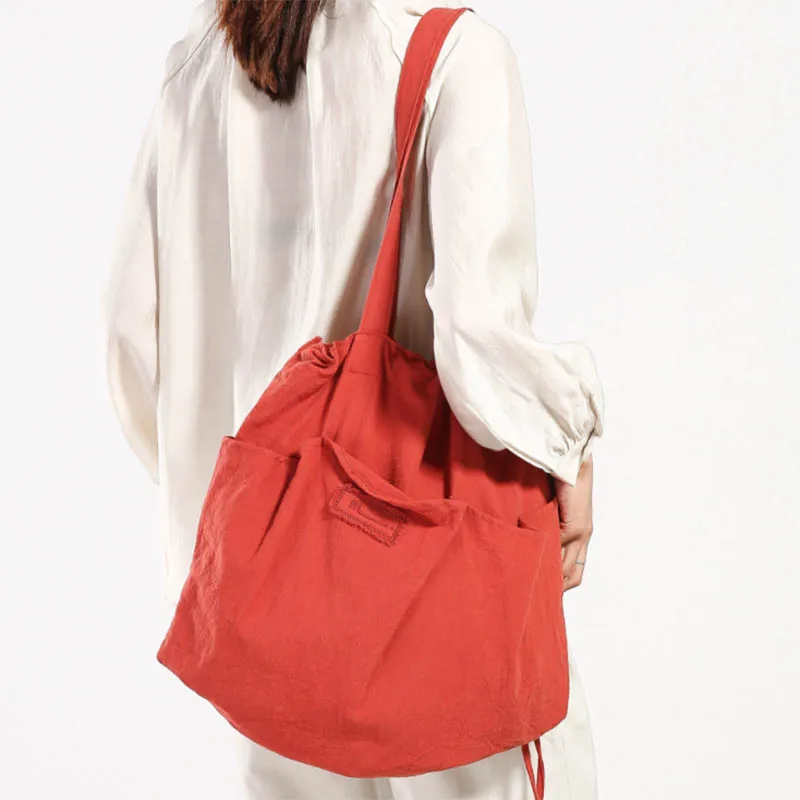 

2019 New Shoulder Bag Female High Capacity Women Cotton Tote Ladies Casual Lady's Bag Foldable Reusable Shopping Beach Bag