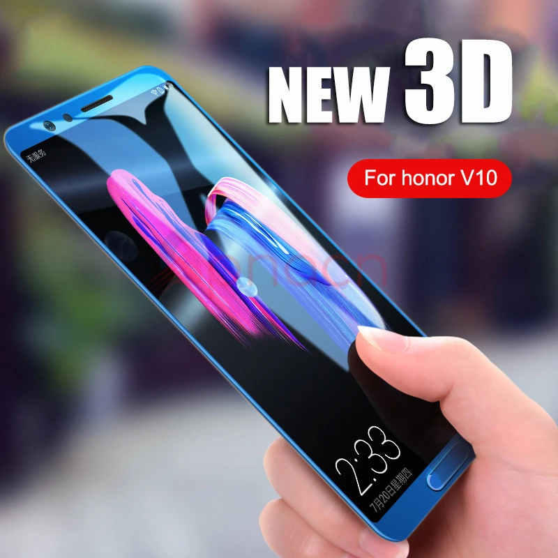 GPNACN 3D закаленное стекло для huawei Honor V10 9 Lite Honor 8 Lite, полное покрытие экрана, Защитное стекло для huawei P10 Lite Plus