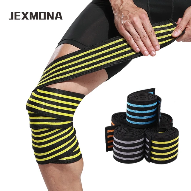1 PCS Powerlifting Knee Wraps Fitness Weight Lifting joelheira crossfit