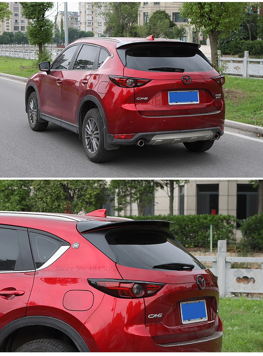 Для Mazda CX-5 CX5, автомобильный спойлер, черный и белый, задний багажник, крыло, задний спойлер на крышу, автомобильный стиль