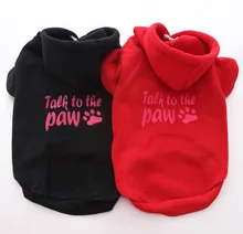 Canine Pet coat Hoodie Sweater Cat pet Jacket Paw Garments 7 sizes three colors