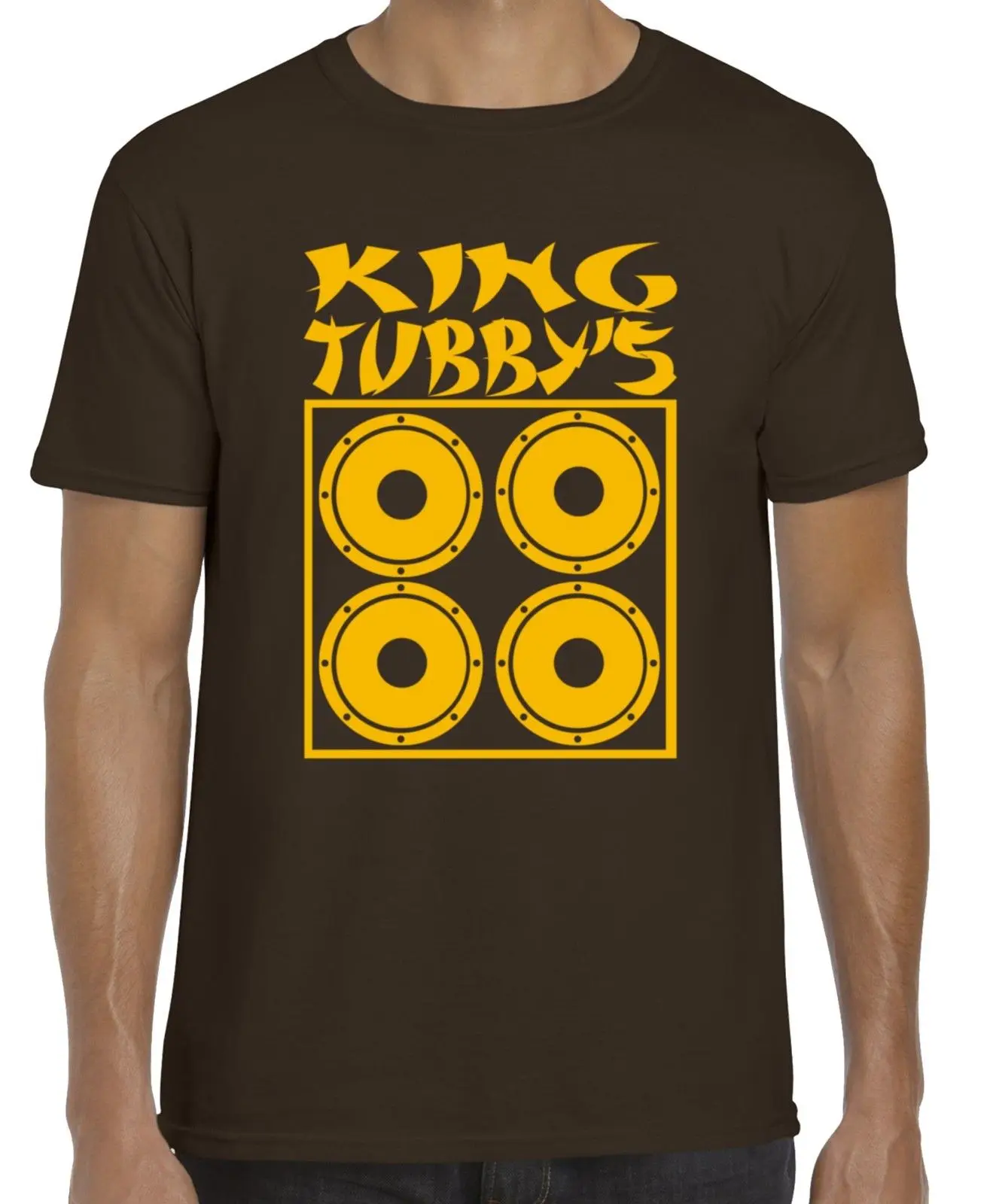 Футболка KING TUBBY'S TRIBUTE (Бренд Gildan reggae dub sound system dubwise) летняя футболка с круглым