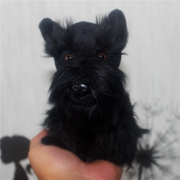 

Free shipping Simulation Animals Toy Cute Schnauzer Dogs amd Lovely Aberdeen terrier dog Children Gift