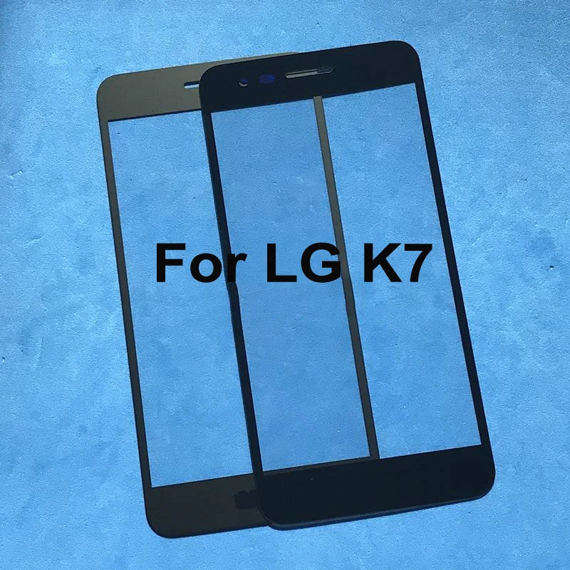 

New For LG K7 k 7 LGK7 Front Outer Glass Lens Touch Screen Panel Cover Front Screen Replacement Without Flex