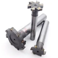 טונגסטן קרביד 16/20/25/30/35/40 / 45mm טחינת T-חריץ חותך עבור פלדת טונגסטן מרותכת, מרותך קרביד ישר שוק T-סוג טחינה חותכת (5)