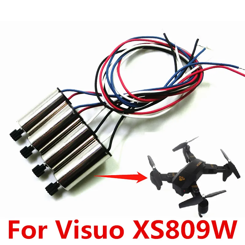 Моторы Visuo XS809W без сердечника CW CCW Для XS809HW XS809S RC складной Дрон запасные части для