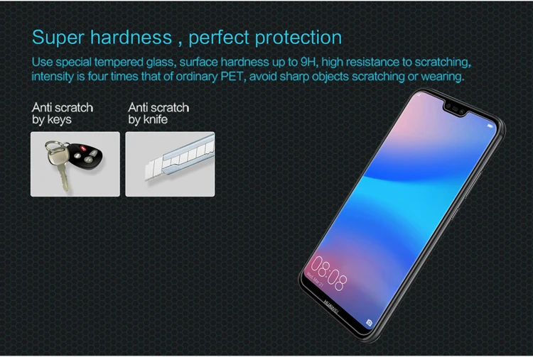 Huawei Nova 3e защита экрана NILLKIN Amazing H+ PRO взрывозащищенное Закаленное стекло для huawei P20 Lite защитная пленка