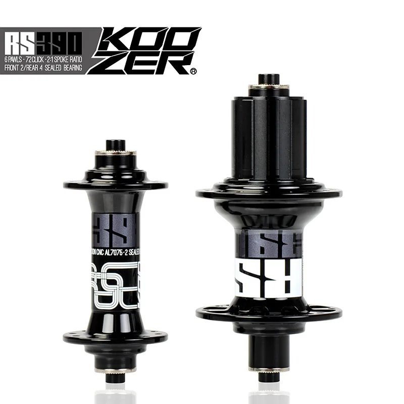 Koozer RS390 Передняя Задняя Ступица набор 2/4 подшипники 20/24 отверстия 100/130 мм