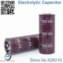 6pcs/lot 450v 820uf Radial DIP Aluminum Electrolytic Capacitors size 35*60 820uf 450v Tolerance 20%
