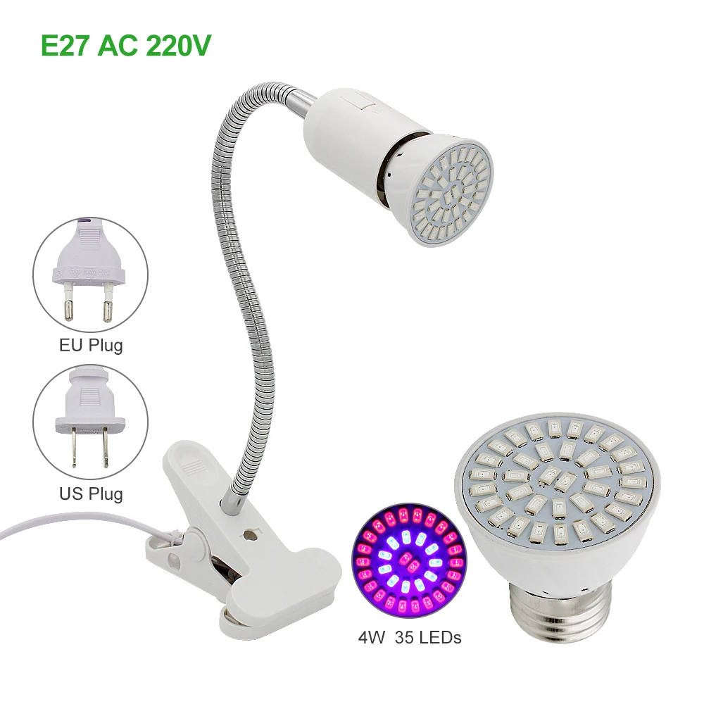 Indoor Plants Flowers LED Growing Light with 360 Degrees Flexible