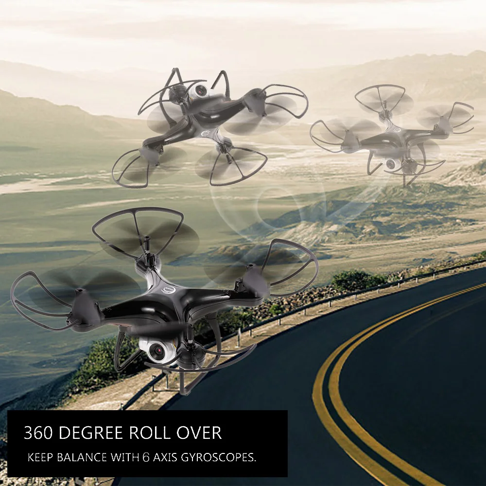 LF601 Wi-Fi FPV Карманный Дрон для селфи 0.3MP Камера беспилотный Радиоуправляемый летательный аппарат-Квадрокоптер на дистанционном управлении 6-Axis Gyro удержания высоты без головки, RC Дрон летательный аппарат