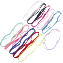 1 пара, мужские, женские, для йоги, противоскользящая повязка на голову, эластичные аксессуары, ленты для волос, двойная Спортивная эластичная повязка на голову, 11 цветов