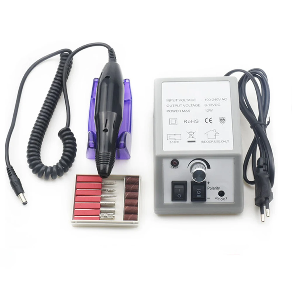 Kit de Lixa Elétrica para Unhas com 35000 20000 Rpm e e Rpm Máquina para Manicure e Pedicure Inclue Brocas Diversas 28 35000 20000 rpm e e rpm, máquina