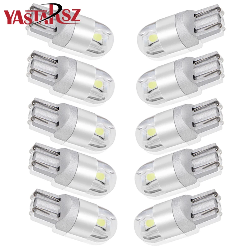 

10Pcs Signal Lamp 3030 T10 Led Car Bulb W5W 194 168 Led T10 Led Lamps For Cars White 5W5 Clearance Backup Reverse Light 12V