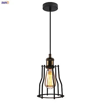 

IWHD Loft Vintage LED Pendant Light Fixtures Dinning Room Bar Edison Industrial Pendant Lights Hanging Lamp Lampara Colgante