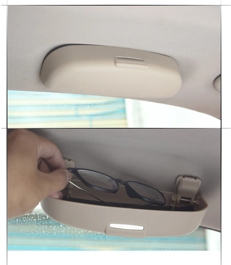 2013-2016 for Mitsubishi Outlander Gray Auto Sunglass glasses Storage Case 1pcs
