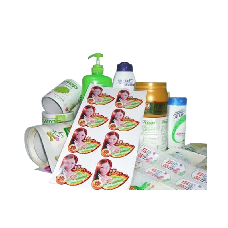 

Customized plastic bottle labels bonded sticker health care products adhesive label sticker