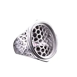 925 пробы серебро обручение Свадебные полу крепление кольцо для женщин мужчин 14 x мм 19 мм 15,4 x мм 20 мм 16,5x21 овальный кабошон ювелирные