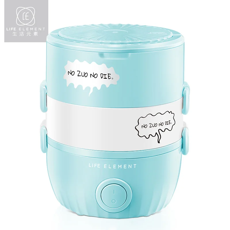 

Portable Multi-function Electric Lunch Box Small Rice Cooker Double Layer Family Go Out Easy To Carry Stainless Steel Liner