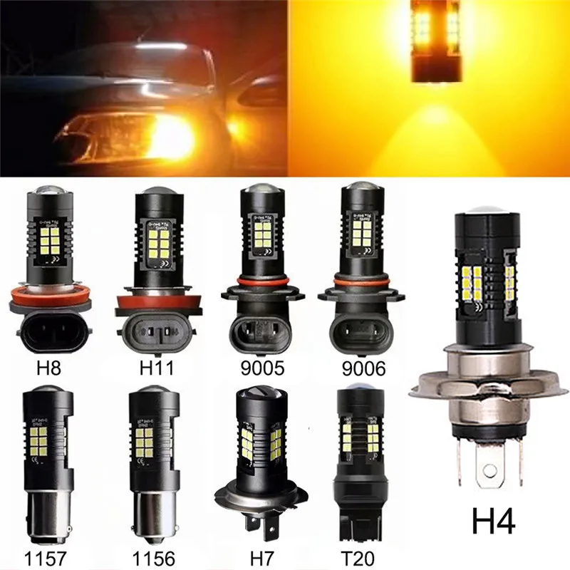 

New 1Pc Waterproof H7 H8 H11 9005 9006 1156 BA15S 1157 BAY15D T20 7443 LED Bulb Auto Tail DRL Driving Car Fog Light Lamp#293537