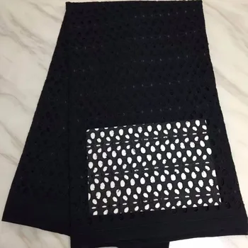 

Black Color African Swiss Lace Fabric For Men Swiss Lace Material In Switzerland Nigerian Eyelet Swiss Voile Lace Material 30