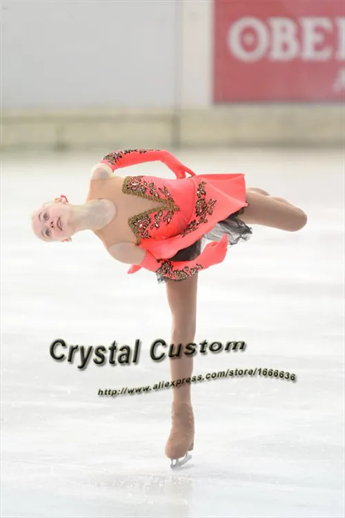 Leotardo de gimnasia rítmica para niña, ropa personalizada hecha a mano,  danza, patinaje sobre hielo, 7 años - AliExpress