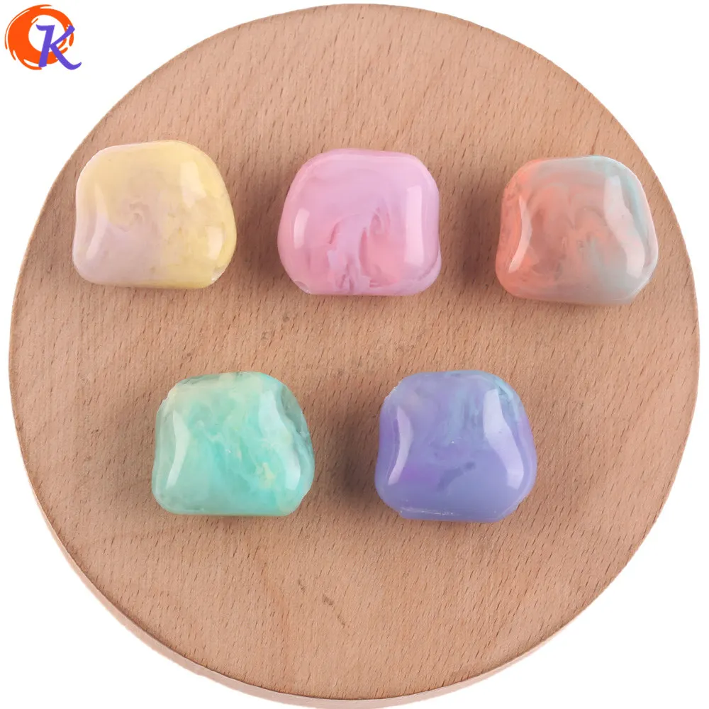 

Cordial Design 21*23MM 50Pcs Resin Beads/Hair Accessories/Marble Effect/Earrings Making/DIY Parts/Hand Made/Jewelry Findings