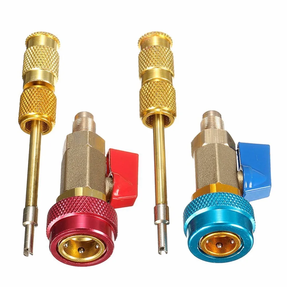 

1Pair Air Conditioning R134A Valve Core Quick Remover Installer High Low Pressure Tool