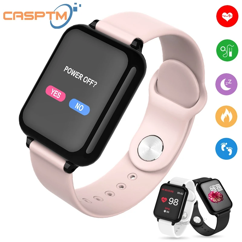 

Men Smart Watch Women Watches Heart Rate Monitor Blood Pressure Fitness Bracelet Sport B57 Smartwatch For iOS xiaomi pk iwo