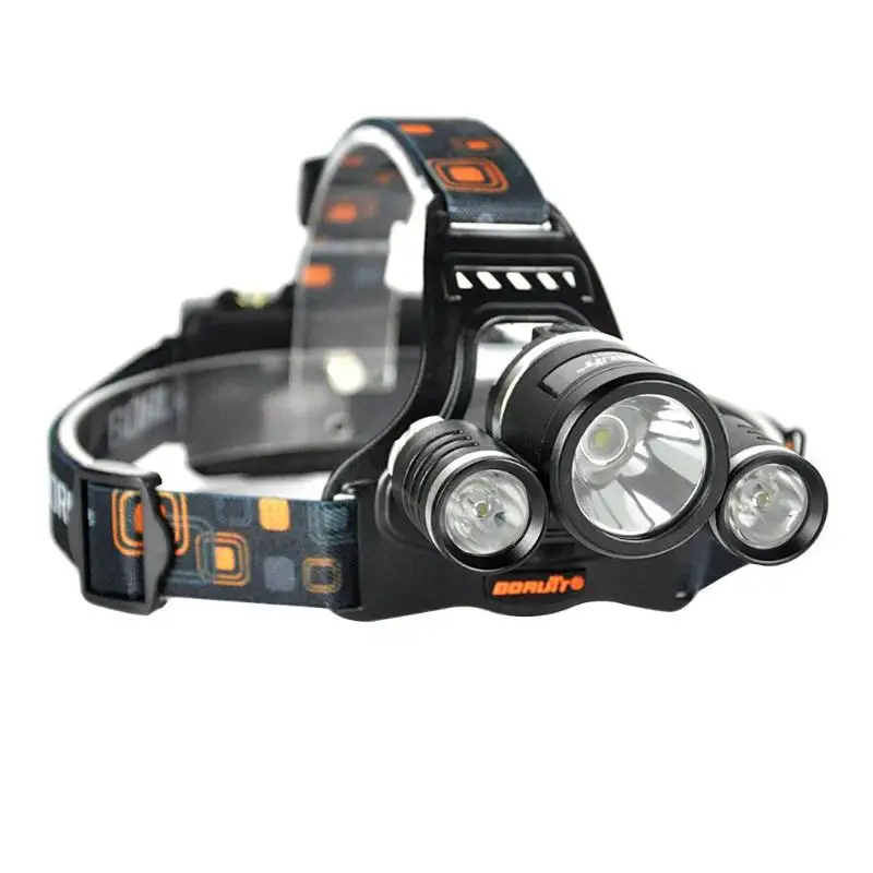

BORUiT RJ-5001 6000LM XML-L2 LED Head Lamp USB Rechargeable IPX5 Headlight