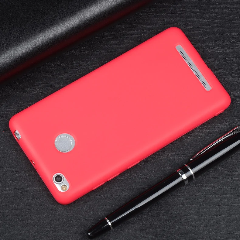 Чехол для Xiaomi Redmi 3 S чехол Pro матовый Силиконовый мягкий задняя крышка сотового