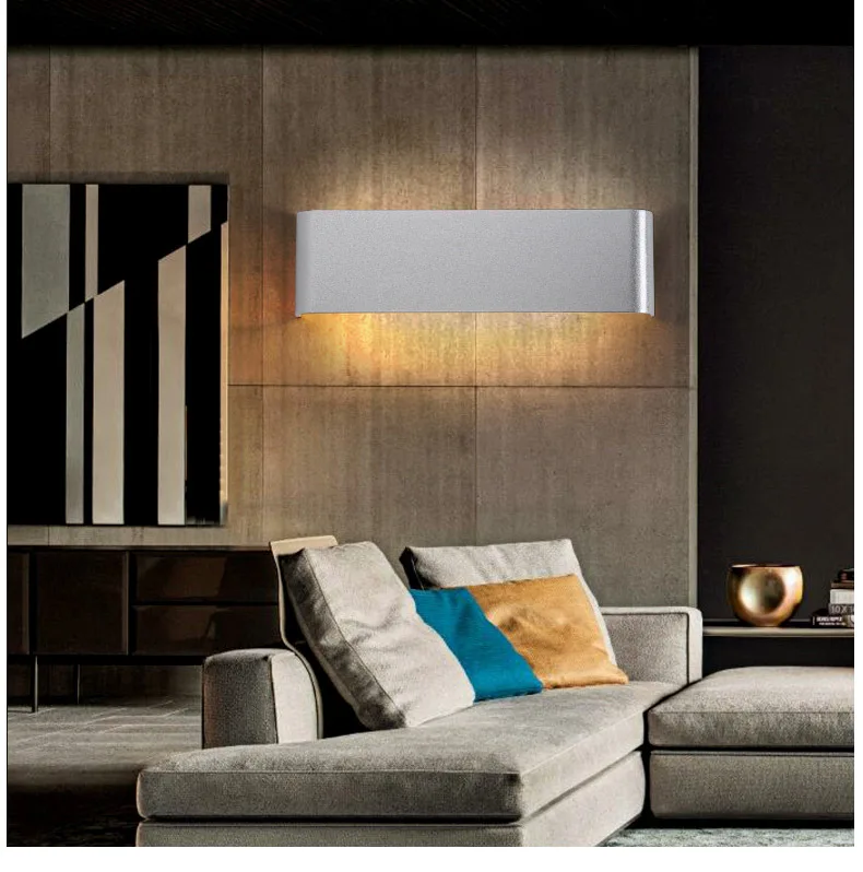 Chiclits LED Night Lights Modern Minimalist Aluminum Wall Lamp Bathroom Mirror Light Sconce Bedroom Livingroom Luminaire 6W12W18W24W  (2)