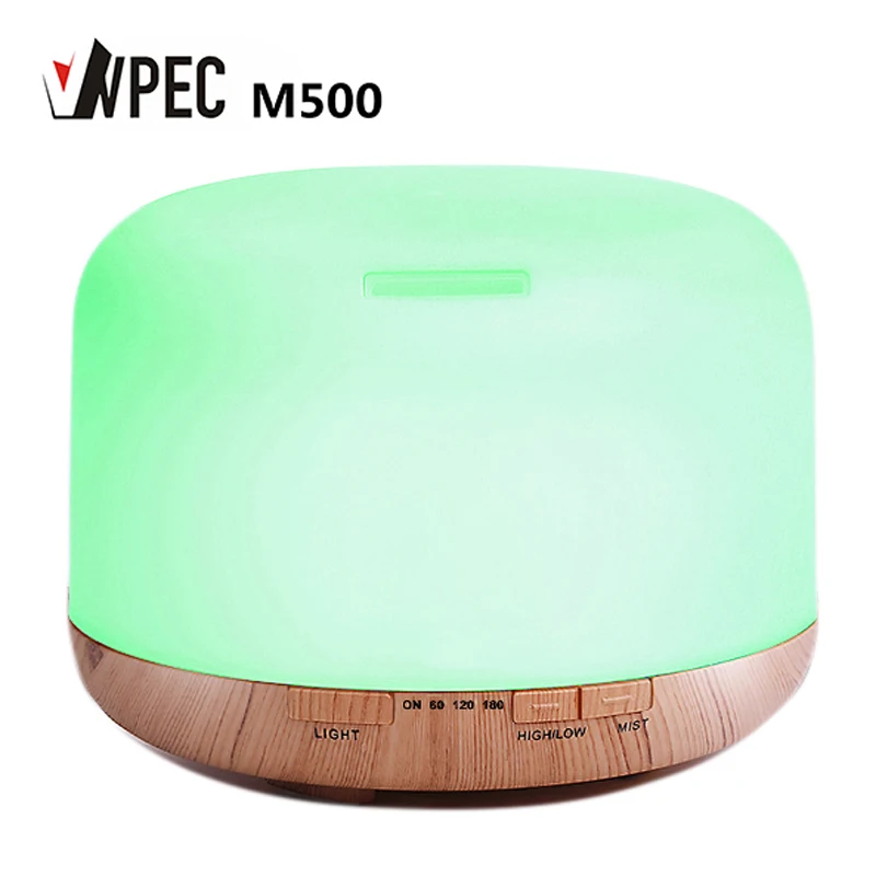 

VVPEC 500ml electric Aroma Essential Oil Diffuser Air Humidifier Essential Oils LED Lights Air purifier for home office