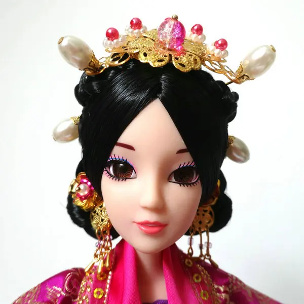 Ручная работа 31 см Bjd 1/6 кукла Китайский костюм куклы 12 шарнирное Тело 3D имитация глаз девочка кукла детские игрушки День рождения Рождественский подарок