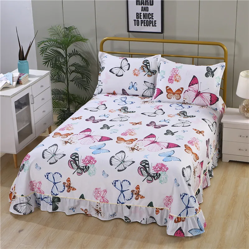 

LAGMTA 1 pc 100% Cotton High Quality Super Soft Active Printed Cloth Flat Sheet Bed Sheet Can Be Custom Size