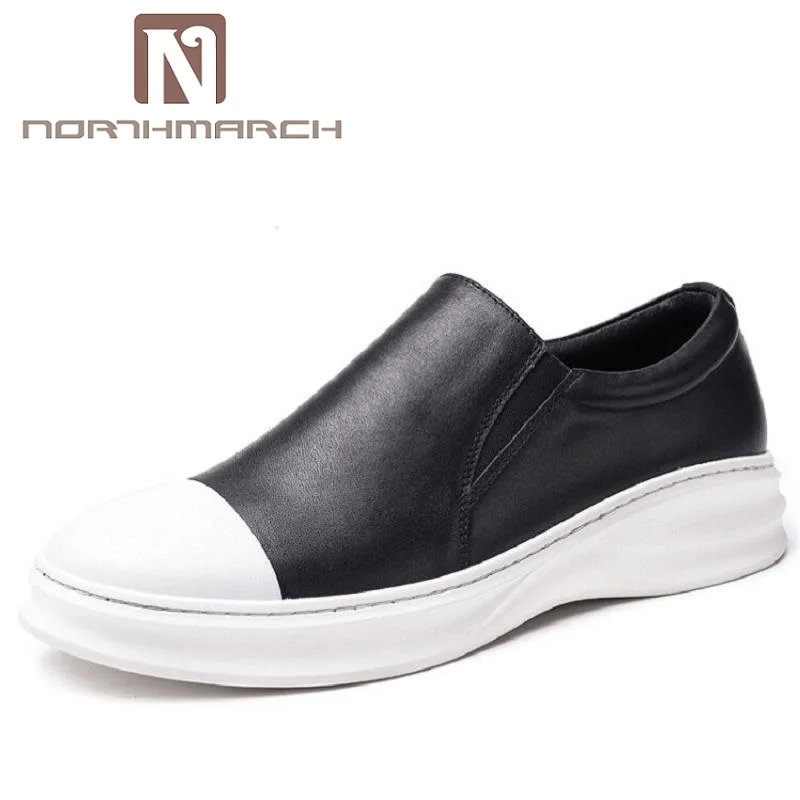 

NORTHMARCH Men Breathable Casual Shoes British Style Mens Flat Comfortable Slip-On Loafers Male Shoes Herenschoenen Loafers