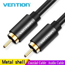 Vention RCA to RCA Male to Male Stereo Audio Cable 1m 1.5m 2m Coaxial Cable RCA Video Cable for TV Amplifier Home Male to Male hdmi male to 3 rca male component cable black