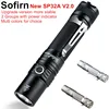 Sofirn New SP32A V2.0 Powerful LED Flashlight 18650 High Power 1300lm Cree XPL2 Torch Light 2 Groups With Ramping Indicator Lamp ► Photo 1/6