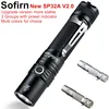 Sofirn-linterna LED potente SP32A V2.0, luz de antorcha Cree XPL2 de alta potencia 18650, 1300lm, 2 grupos con lámpara indicadora de rampa ► Foto 1/6