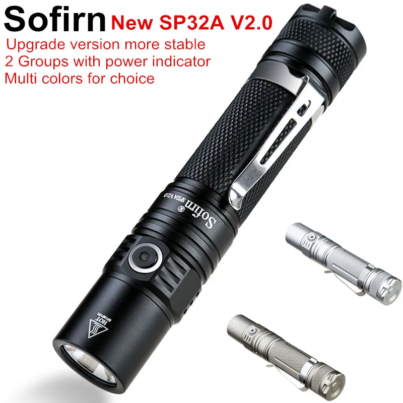Мощная светодиодсветильник вспышка Sofirn SP32A V2.0 18650 лм 2 группы|Фонарики и