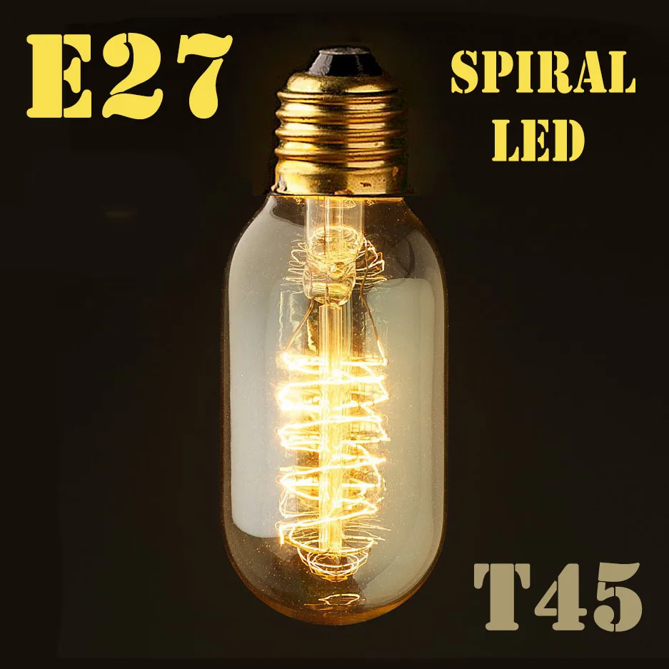 Bombilla LED espiral horizontal 12W regulable 2200K E27 - Bombillas  decorativas - Fabricatulampara
