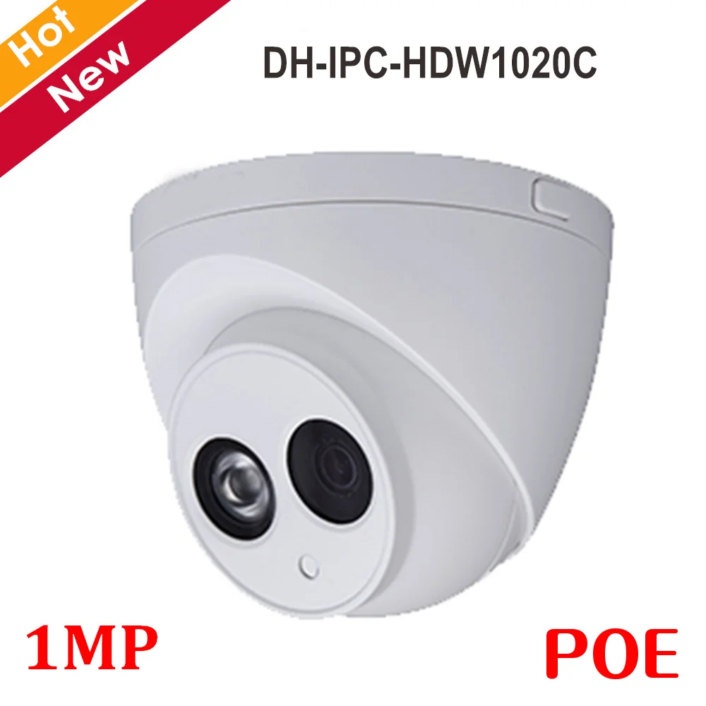 

Wholesale Price 1mp IP Camera IPC-HDW1020C Waterproof IP67 Smart H.264 IR 50m Support POE and Onvif Security camera
